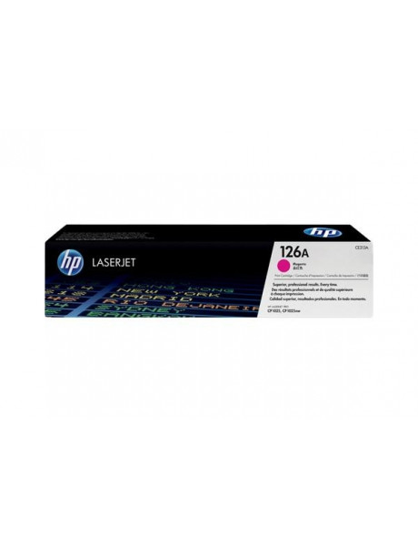 HP 126A  Magenta Toner Cartridge, 1000 pages, for Color LaserJet CP1025, Pro 100, Pro 200, M275 series