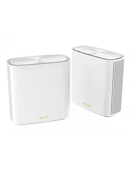 Asus | AX5400 Dual-Band Mesh WiFi 6 System | ZenWiFi XD6S (2-Pack) | 802.11ax | 574+4804 Mbit/s | 10/100/1000 Mbit/s | Ethernet LAN (RJ-45) ports 3 | Mesh Support Yes | MU-MiMO No | No mobile broadband | Antenna type Internal | month(s)