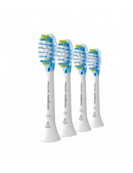 Philips Sonicare C3 Premium Plaque Defence Toothbrush heads  HX9044/17 Heads, For adults, Number of brush heads included 4, White