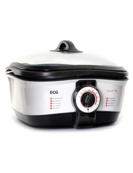 ECG ECGMH158 Multifunctional pot, 8 in 1 functions, 1500W, 5L, White/Black color