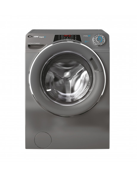 Candy Washing Machine RO41276DWMCRE-S Energy efficiency class A, Front loading, Washing capacity 7 kg, 1200 RPM, Depth 45 cm, Width 60 cm, LCD, Steam function, Wi-Fi, Grey