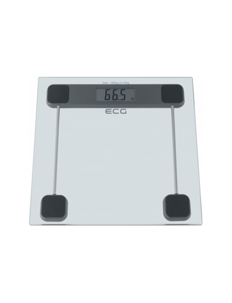 ECG OV 137 Glass Personal fitness scale, large LCD display, max. weight 180 Kg