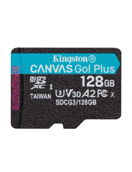 KINGSTON 128GB CANVAS GO! PLUS MICROSD CL10 UHS-I U3