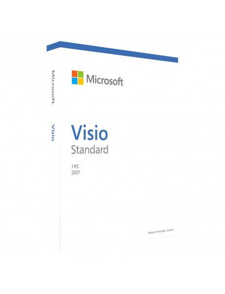 Microsoft Visio Std 2021 Windows D86-05954, Medialess, English