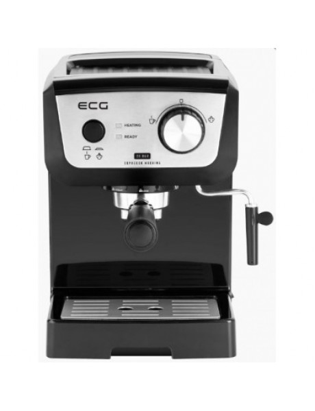 ECG Espresso machine ECG ESP 20101 BLACK, 20 Bar, Pre-Brew Function, Steam wand, Black color