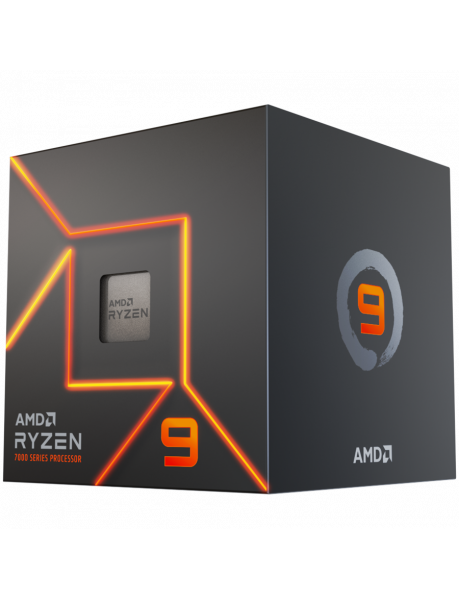 100-100000590BOX AMD CPU Desktop Ryzen 9 12C/24T 7900 (5.4GHz Max Boost,76MB,65W,AM5) box, with Radeon Graphics and Wraith Prism Cooler