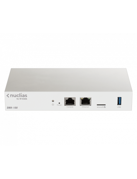 D-Link | Nuclias Connect Hub | DNH-100 | 802.11ac | Mbit/s | 10/100/1000 Mbit/s | Ethernet LAN (RJ-45) ports 1 | Mesh Support No | MU-MiMO No | No mobile broadband | Antenna type | no PoE