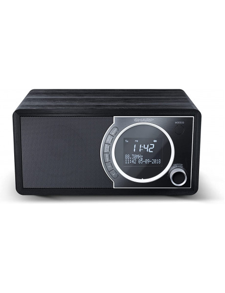 Sharp DR-450(BK) Digital Radio, FM/DAB/DAB+, Bluetooth 4.2, Alarm function, Midnight Black