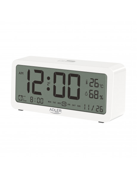 Adler Alarm Clock AD 1195w White, Alarm function