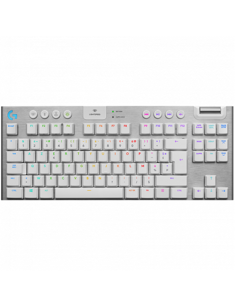 920-009663 LOGITECH G915 TKL LIGHTSPEED Wireless Mechanical Gaming Keyboard - WHITE - NORDIC - TACTILE