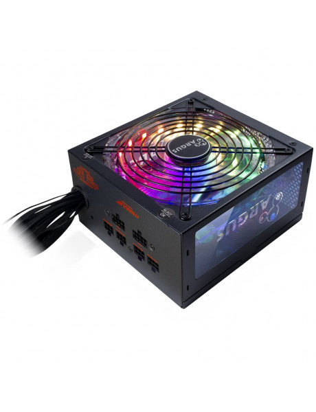 RGB-750W_CM_II Power Supply INTER-TECH Argus RGB 750W CM, 80PLUS Gold, 140mm fan with 21 ultra bright LEDs,Switchable illumination, Acrylic glass side panel, active PFC, 4xPCI-e, OPP/OVP/SCP protection, semi-modular Cable management (Rev. 2)