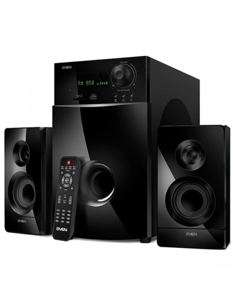 MS-2100 Speakers SVEN MS-2100, black (80W, FM, USB/SD, Display, RC), SV-012236