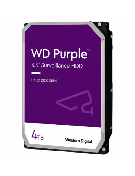 WD43PURZ HDD Video Surveillance WD Purple 4TB CMR, 3.5'', 256MB, SATA 6Gbps, TBW: 180