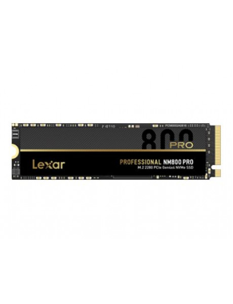 SSD|LEXAR|NM800PRO|512GB|M.2|PCIe Gen4|NVMe|3D TLC|Write speed 3500 MBytes/sec|Read speed 7450 MBytes/sec|TBW 500 TB|MTBF 1500000 hours|LNM800P512G-RNNNG