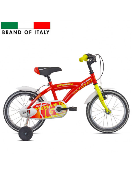 Vaikiškas dviratis STUCCHI 16 Junior (23670) raudonas/geltonas