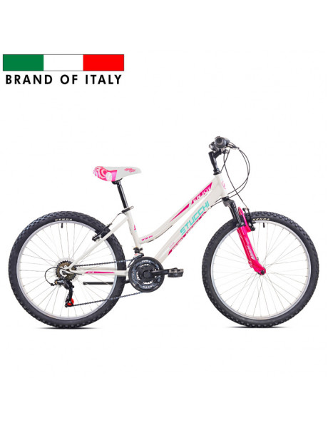 Jaunimo dviratis STUCCHI 24 Range Enjoy Lady (23S616) baltas/rožinis