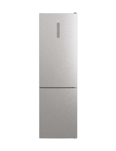 Candy Refrigerator CCE7T620EX Energy efficiency class E, Free standing, Combi, Height 200 cm, No Frost system, Fridge net capacity 258 L, Freezer net capacity 119 L, Display, 37 dB, Silver