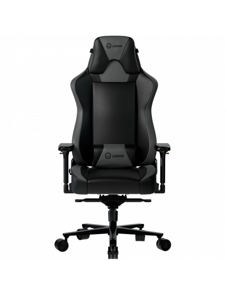 LRG-CHR311BGY LORGAR Base 311, Gaming chair, PU eco-leather, 1.8 mm metal frame, multiblock mechanism, 4D armrests, 5 Star aluminium base, Class-4 gas lift, 75mm PU casters, Black + grey