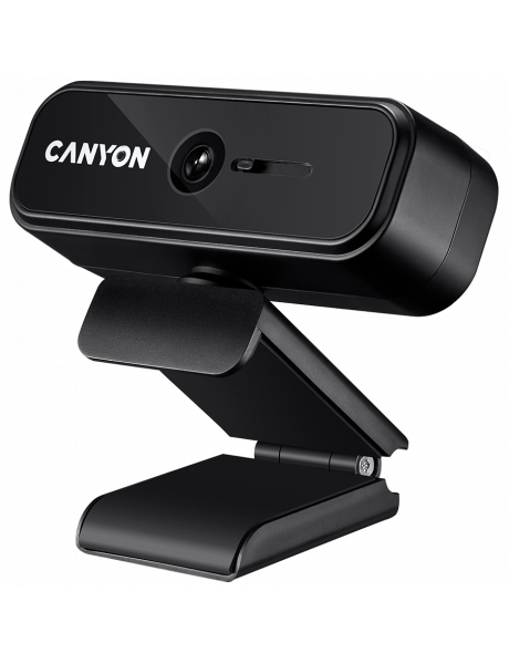 CNE-HWC2 CANYON C2 720P HD 1.0Mega fixed focus webcam with USB2.0. connector, 360° rotary view scope, 1.0Mega pixels, built in MIC, Resolution 1280*720(1920*1080 by interpolation), viewing angle 46°, cable length 1.5m, 90*60*55mm, 0.104kg, Black