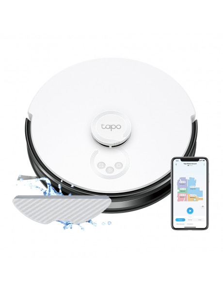 TP-LINK | DEEBOT N8 PRO+ | LiDAR Navigation Robot Vacuum and Mop + Smart Auto-Empty Dock | Wet&Dry | Operating time (max) 300 min | 5000 mAh | Dust capacity 0.40 L | 4200 Pa | White | Battery warranty 24 month(s) | 24 month(s)