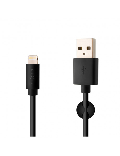 Fixed Data And Charging Cable With USB/lightning Connectors 1 m, Black