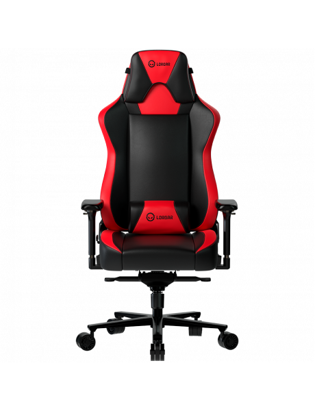 LRG-CHR311BR LORGAR Base 311, Gaming chair, PU eco-leather, 1.8 mm metal frame, multiblock mechanism, 4D armrests, 5 Star aluminium base, Class-4 gas lift, 75mm PU casters, Black + red