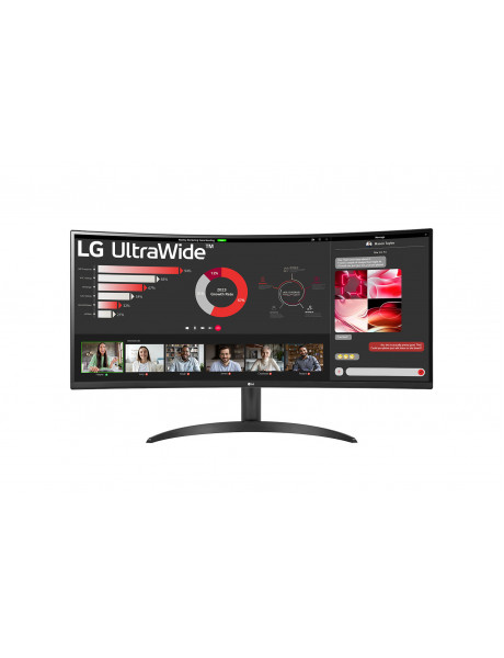 LG | Curved UltraWide Monitor | 34WR50QC-B.AEU | 34 