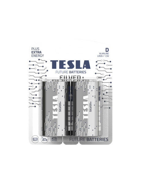 Baterijos Tesla D Silver+ LR20