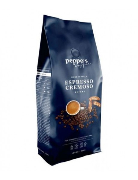 Kavos pupelės PEPPO‘S Espresso Cremoso 1 kg.