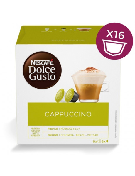 Nescafe Dolce Gusto Cappuccino kava, 16 kapsulių dėžutėje