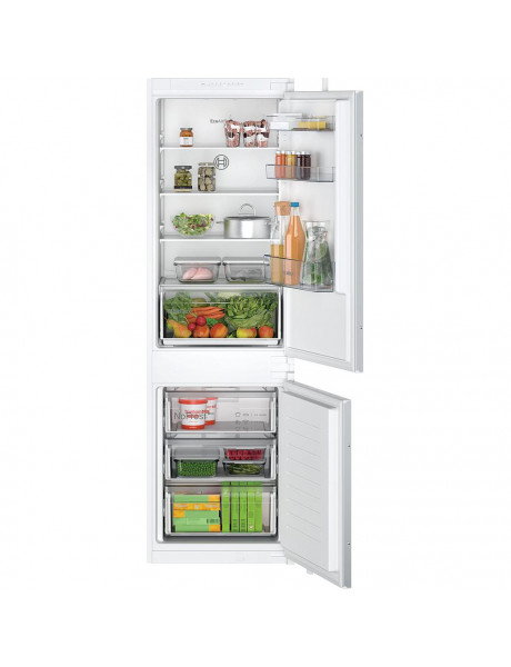 Bosch KIN86NSE0 Refrigerator, Built-in, Combi, Height 177.2 cm, E, Fridge 184 L, Freezer 76 L