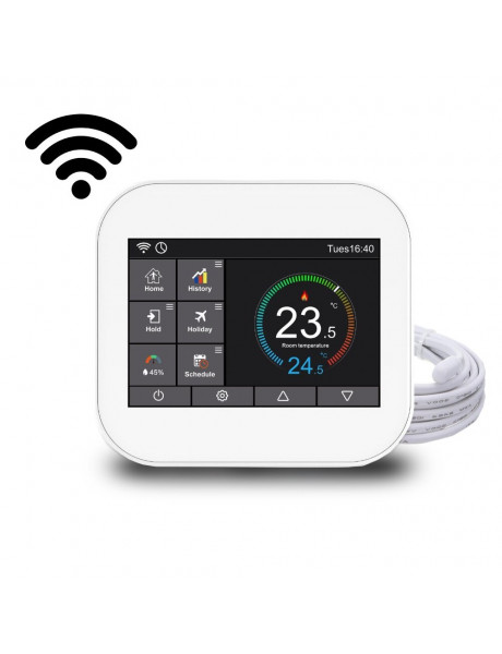 Elektroninis WI-FI termostatas (termoreguliatorius) Feelspot WTH07.36 white, Tuya (Pažeista pakuotė) 05-00164-pak