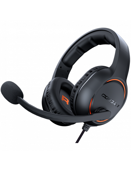 CGR-P50O-250 Cougar | HX330 Orange | Headset | Stereo 3.5mm 4-pole and 3-pole PC adapter/ Driver 50mm / 9.7mm noise cancelling Mic