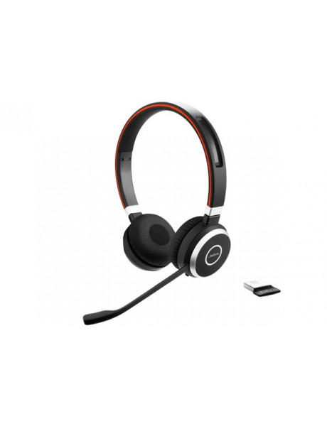 Jabra Evolve 65 SE MS Stereo Belaidės ausinės su mikrofonu, Bluetooth, No Stand