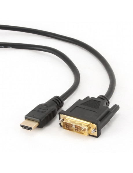 Gembird | HDMI 19pin male | DVI 18+1pin male | HDMI to DVI-D | 0.5 m