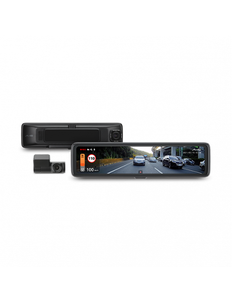 Mio | MiVue R850T, Rear Camera | GPS | Wi-Fi | Audio recorder | Premium 2.5K HDR E-mirror DashCam with 11.88