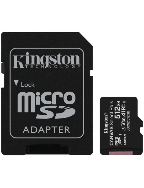 MEMORY MICRO SDXC 512GB UHS-I/W/ADAPTER SDCS2/512GB KINGSTON