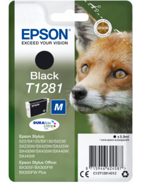Epson (C13T12814012), juoda kasetė