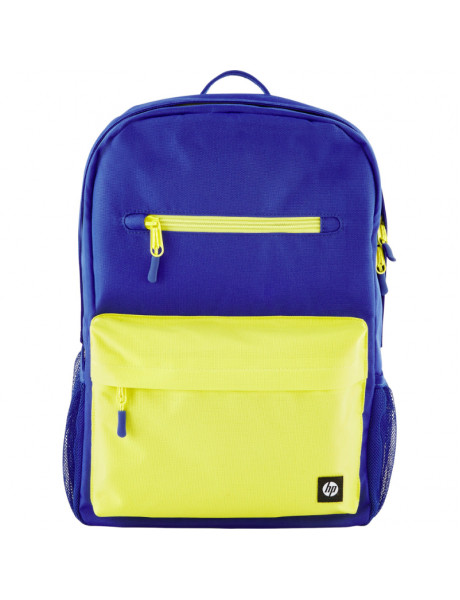 HP Campus 15.6 Backpack - 17 Liter Capacity - Bright Dark Blue, Lime