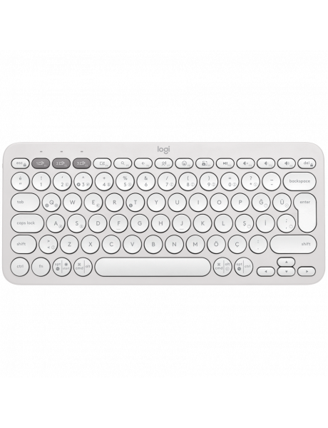 920-011852 LOGITECH K380S Multi-Device Bluetooth Keyboard - TONAL WHITE - US INT'L