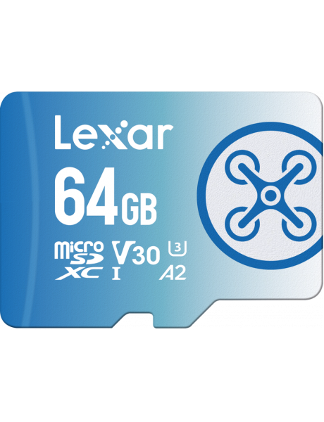 LEXAR FLY MICROSDXC 1066X UHS-I / R160/W60MB (C10/A2/V30/U3) 64GB