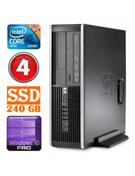 HP 8100 Elite SFF i5-650 4GB 240SSD DVD WIN10Pro