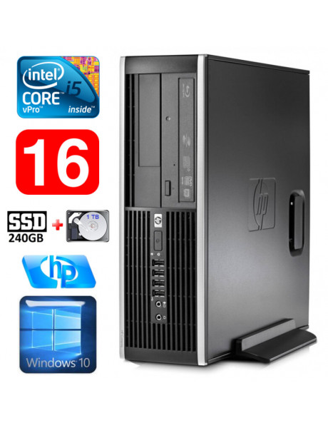 HP 8100 Elite SFF i5-650 16GB 240SSD+1TB DVD WIN10