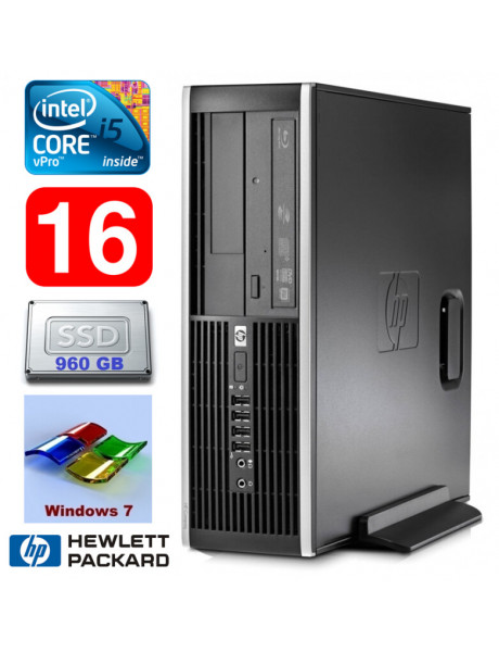 HP 8100 Elite SFF i5-650 16GB 960SSD DVD WIN7Pro