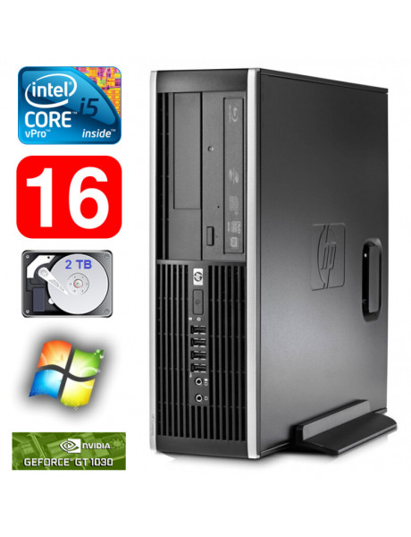 HP 8100 Elite SFF i5-650 16GB 2TB GT1030 2GB DVD WIN7Pro