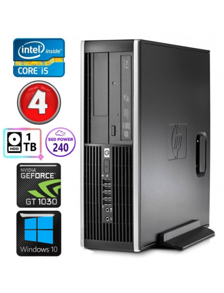 HP 8100 Elite SFF i5-750 4GB 240SSD+1TB GT1030 2GB DVD WIN10