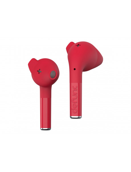 Defunc | Earbuds | True Talk | Built-in microphone | Bluetooth | Red