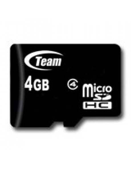 TUSDH4GCL403 TEAM GROUP Memory ( flash cards ) 4GB Micro SDHC Class 4 with Adapter