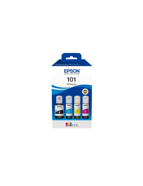 Epson 101 EcoTank (C13T03V64A) kasetė rašaliniams spausdintuvams, CMYK, Komplektas 4 spalvų