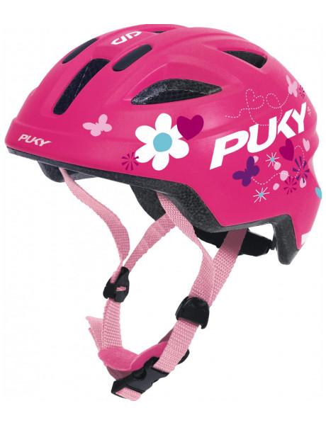 Šalmas PUKY PH 8 Pro-S pink flower-45-51CM